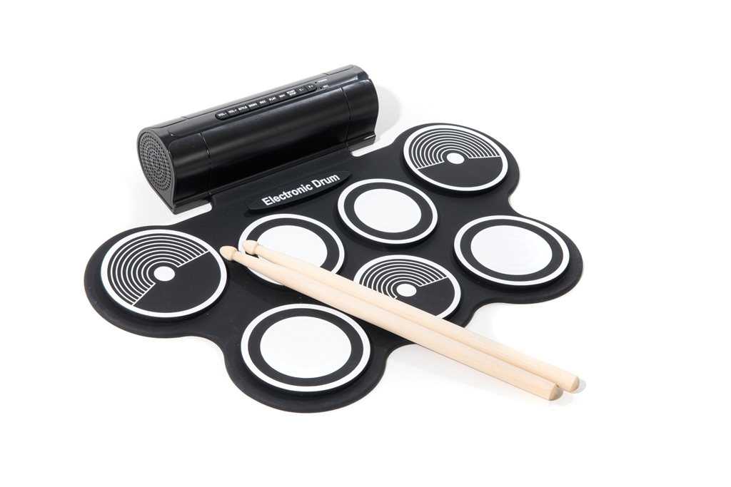 Elektronisches Schlagzeug inkl. 1 Paar Drum-Sticks